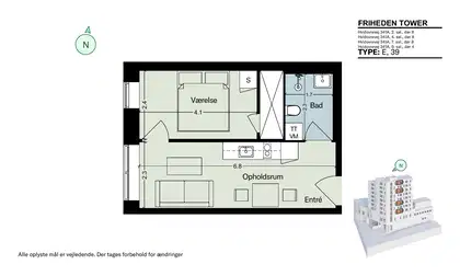 Visual presentation of the listing