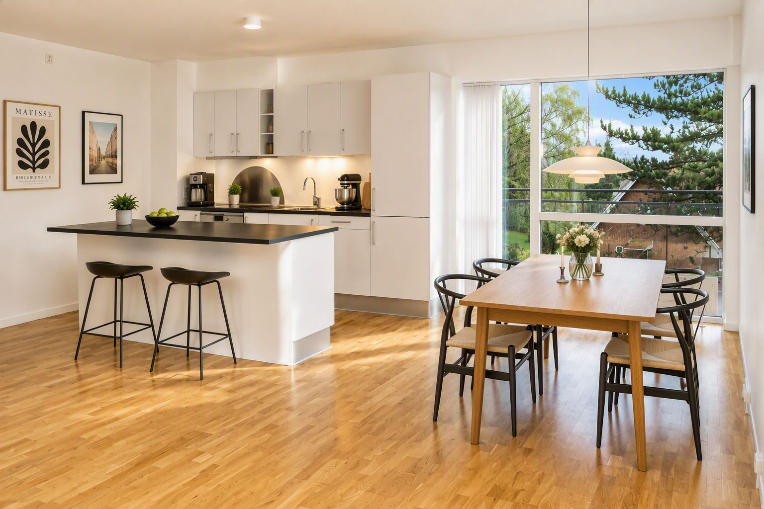 apartment Indbydende 106 m² lejlighed i rolige omgivelser
