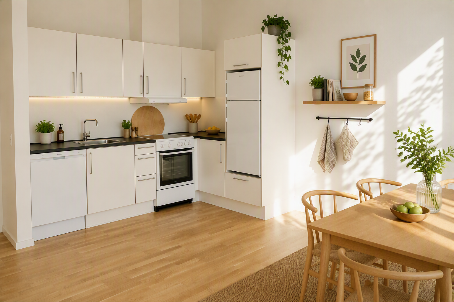 apartment Lys 2-værelses lejlighed centralt i Kjellerup