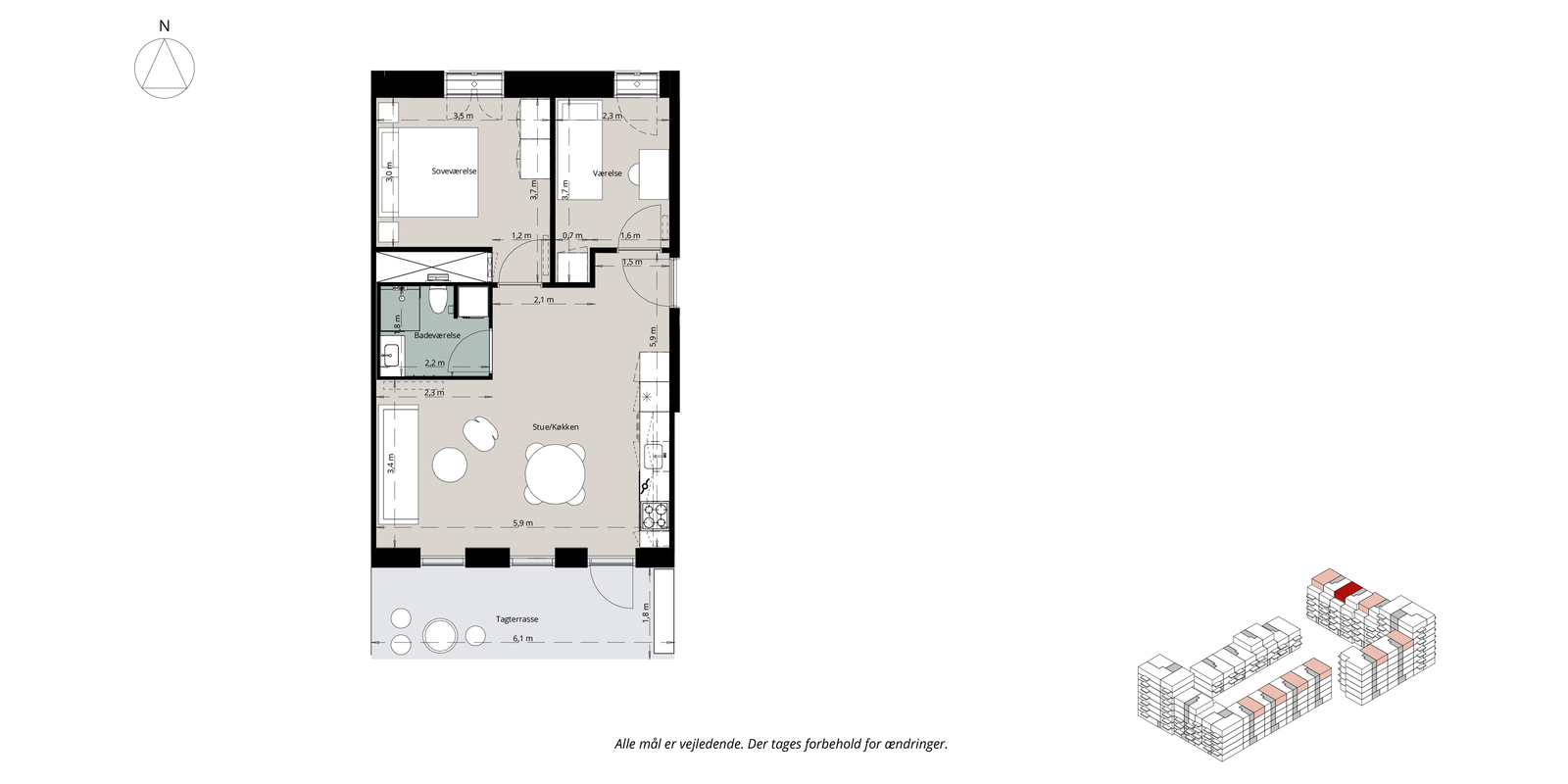 Visual presentation of the listing