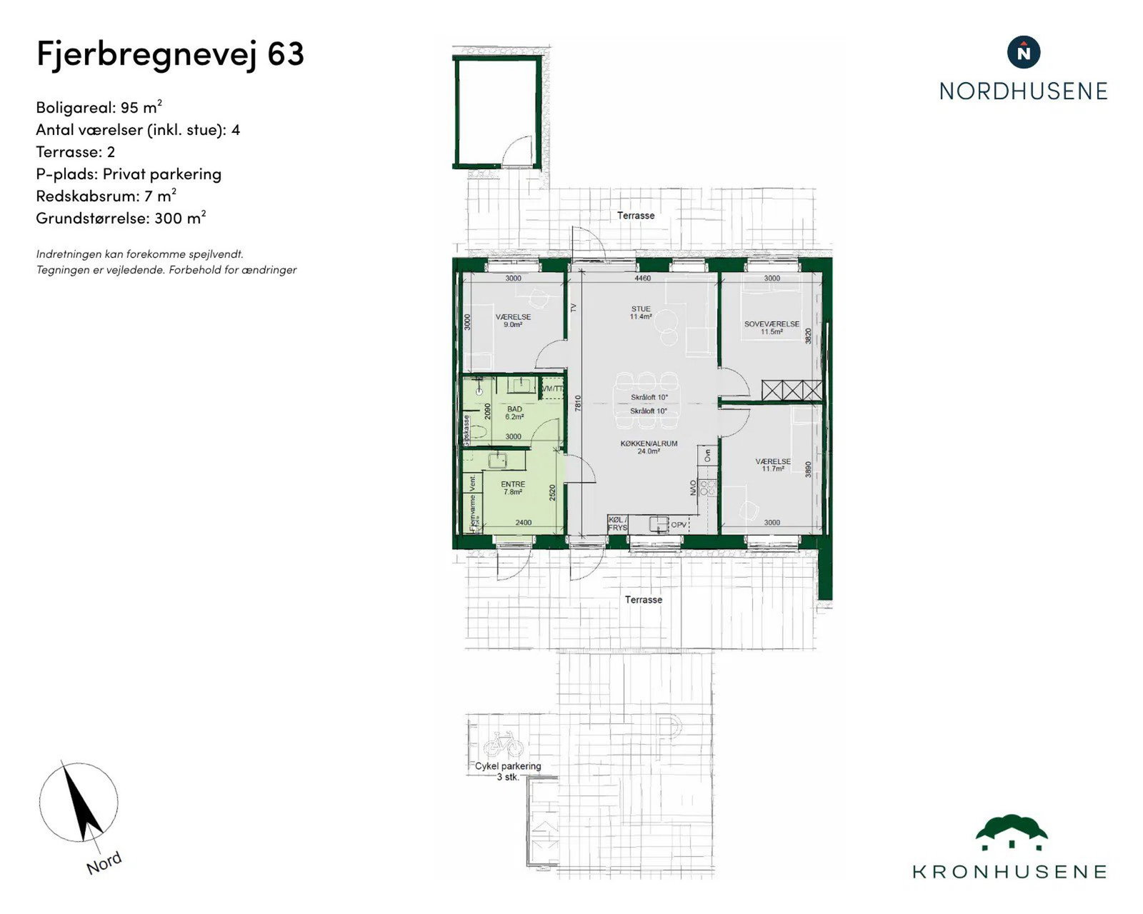 Visual presentation of the listing