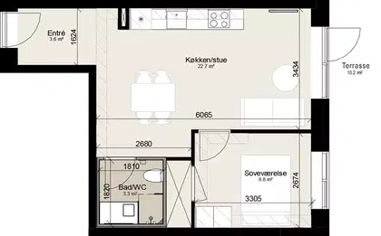 Visual presentation of the listing