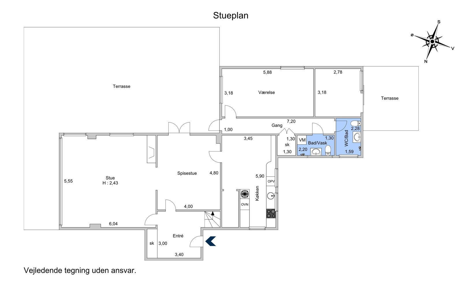 Visual presentation of the listing