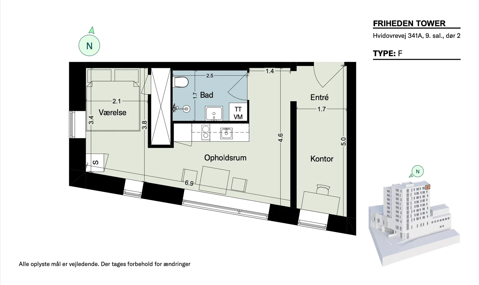 Visual presentation of the listing