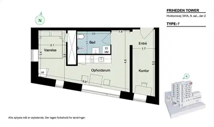 Visual presentation of the listing
