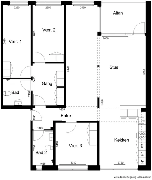 apartment Apartment at Hørgaard 16, 1st floor, right
