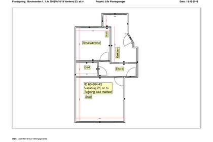 Visual presentation of the listing