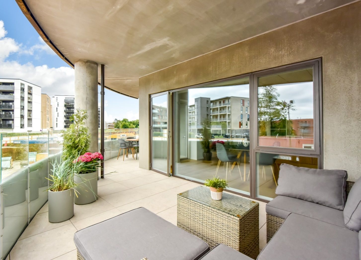 apartment Bright and spacious apartment with large balcony in Herning
