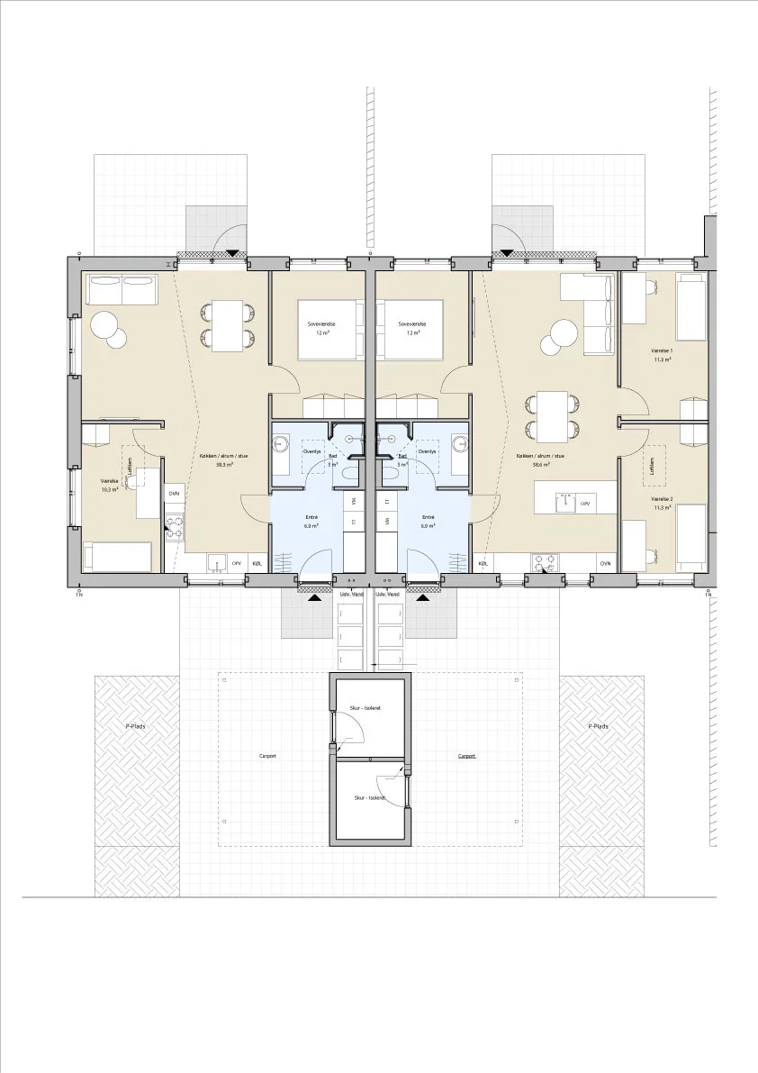 townhouse TVIS: 4-room home with terrace and private garden