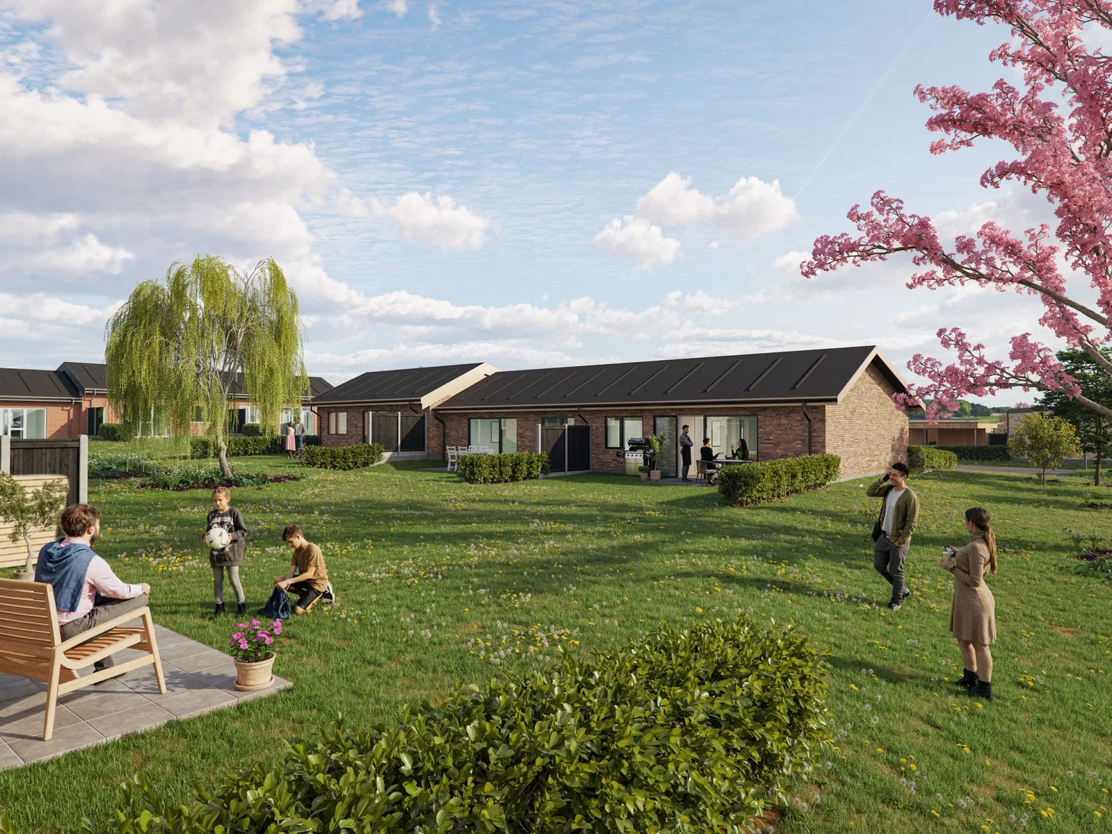 townhouse SKOVBUNDEN - Newly Built Terraced House in Nordic Swan Ecolabelled Area – Halgaard Enge/Holstebro