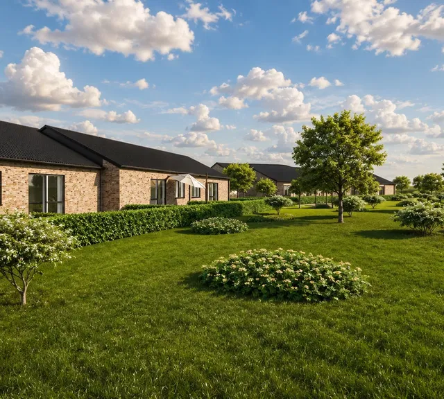 townhouse MEJRUP: Cozy 3-room home with private parking and garden