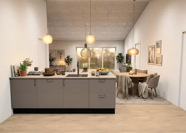 townhouse MEJRUP: Bright and modern 3-room home of 84 sqm