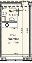 Moderne 1-værelses lejlighed i hjertet af Viborg - Farvervej, Viborg - 1