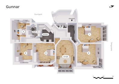 Visual presentation of the listing