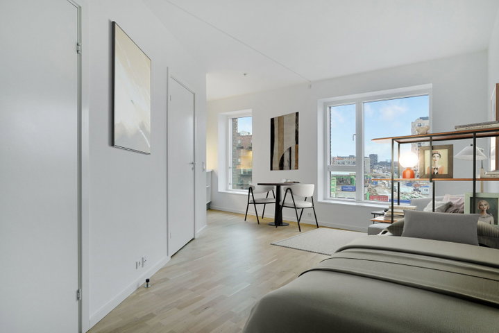 Moderne 1-værelses med fælles tagterrasse i Valby - Elstarvej, Valby - 0
