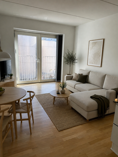 Moderne 2-værelses bolig med have og stort badeværelse - Glentevej, København NV - 1