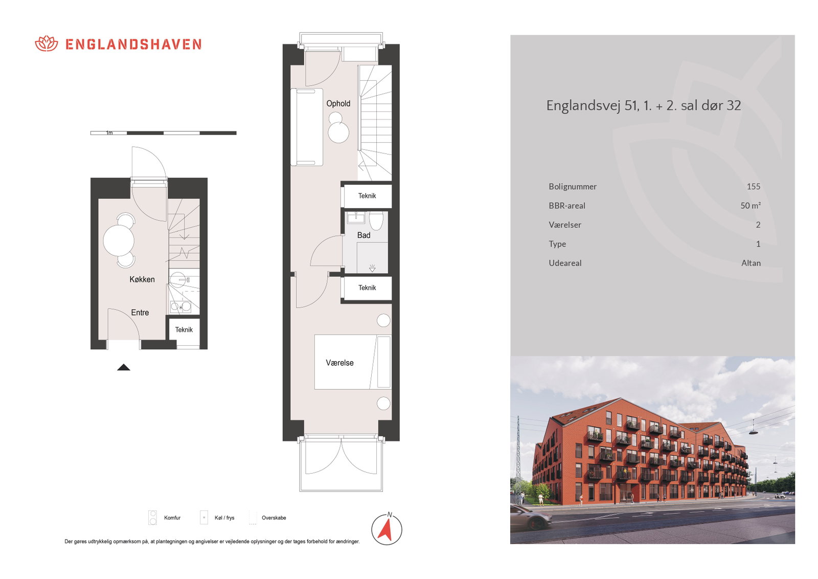 Visual presentation of the listing