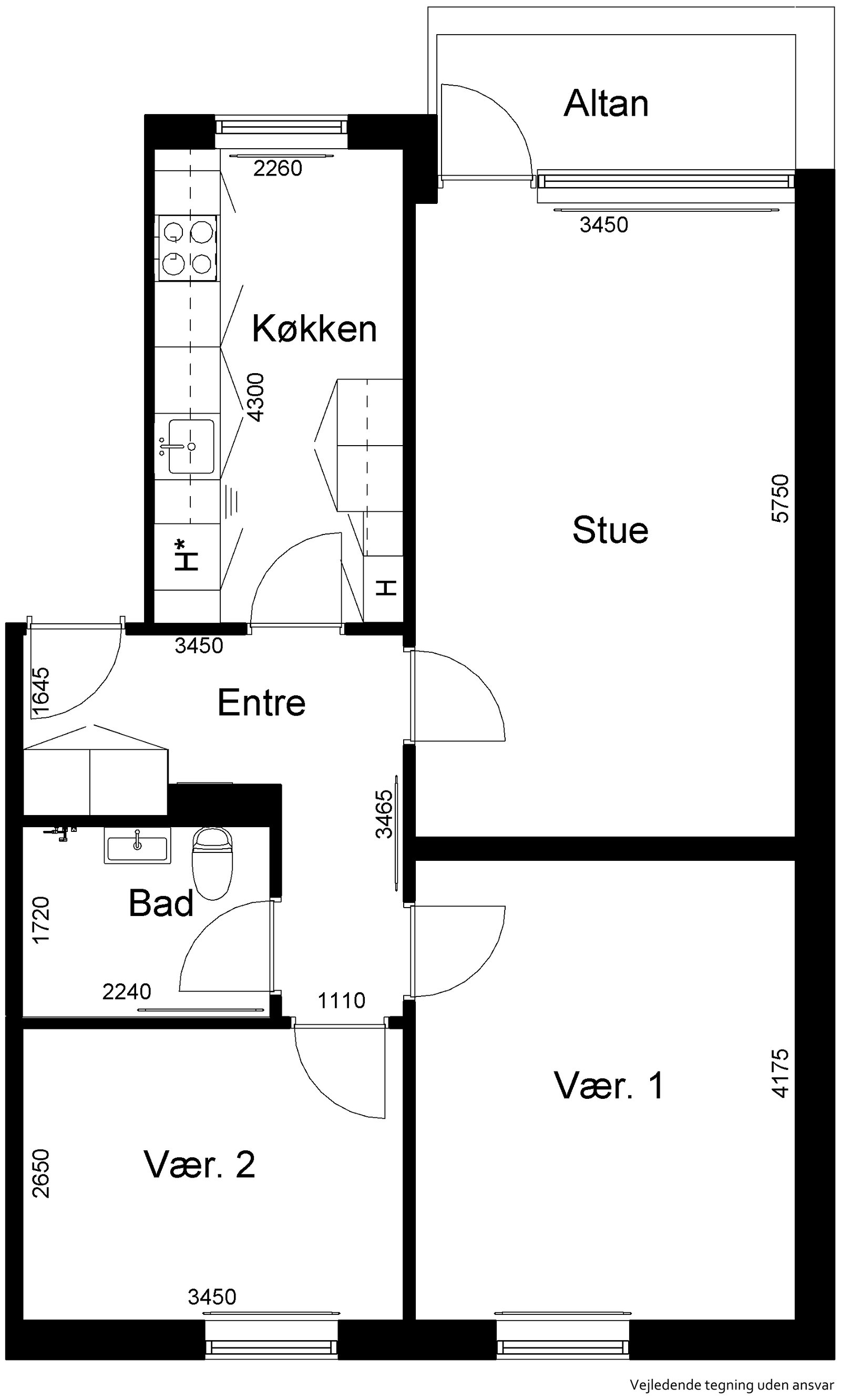 Visual presentation of the listing