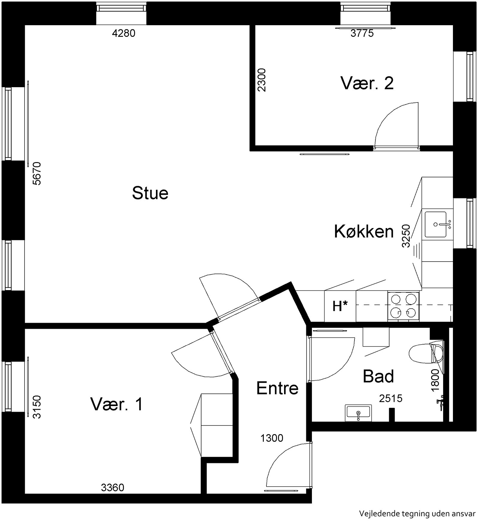 Visual presentation of the listing