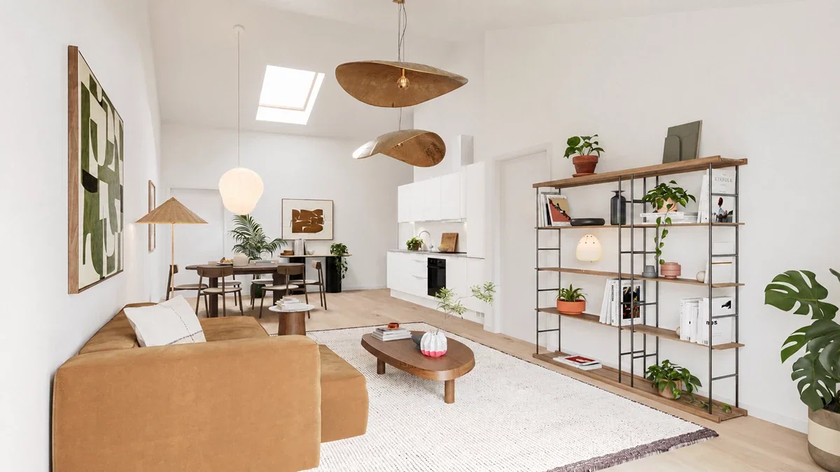 townhouse Lys bolig med terrasse og praktisk planløsning