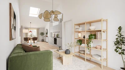 Åbent køkken-alrum med terrasse og praktisk indretning - Kløverengen, Silkeborg - 2