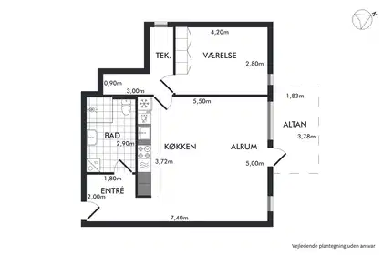 Visual presentation of the listing