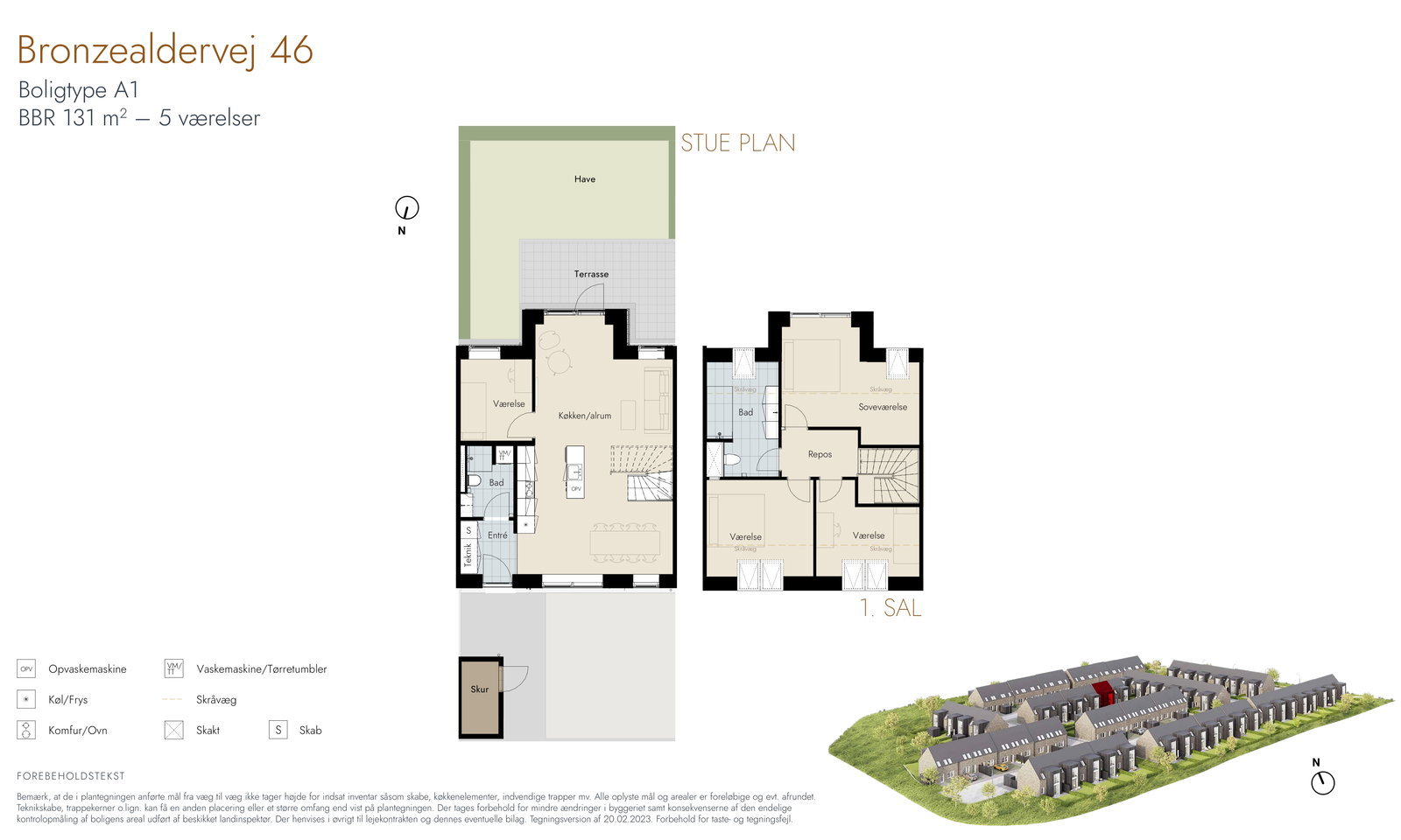 Visual presentation of the listing