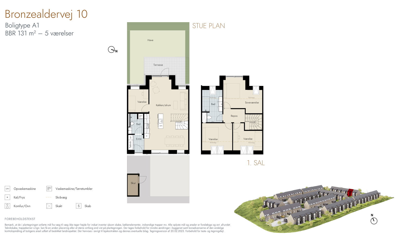 Visual presentation of the listing