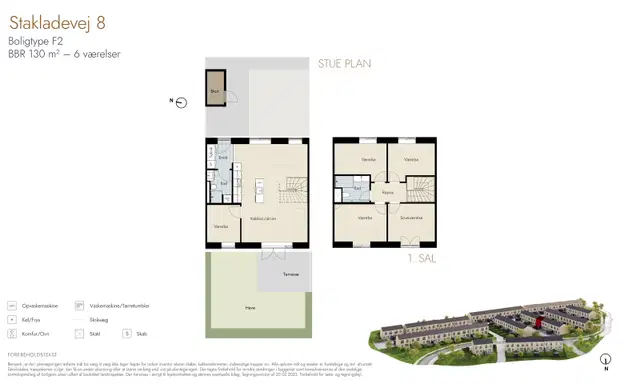townhouse Rummeligt rækkehus med have og terrasse i Kokkedal