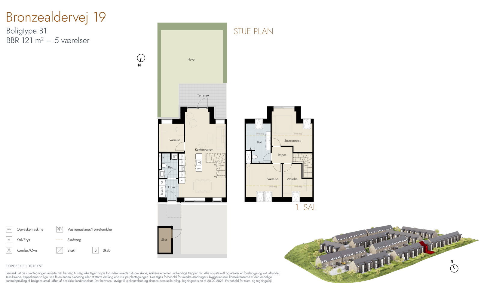 Visual presentation of the listing