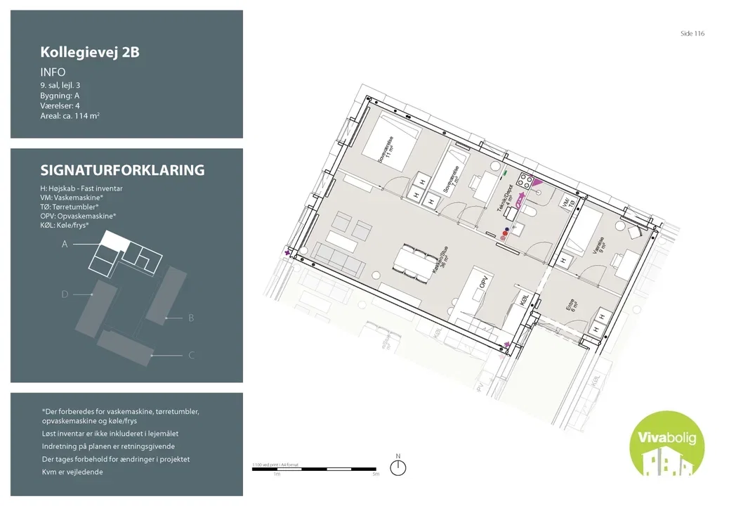 Visual presentation of the listing