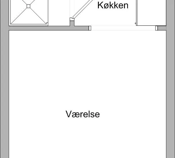 apartment 1-værelses lejlighed på Ravnemøllevej