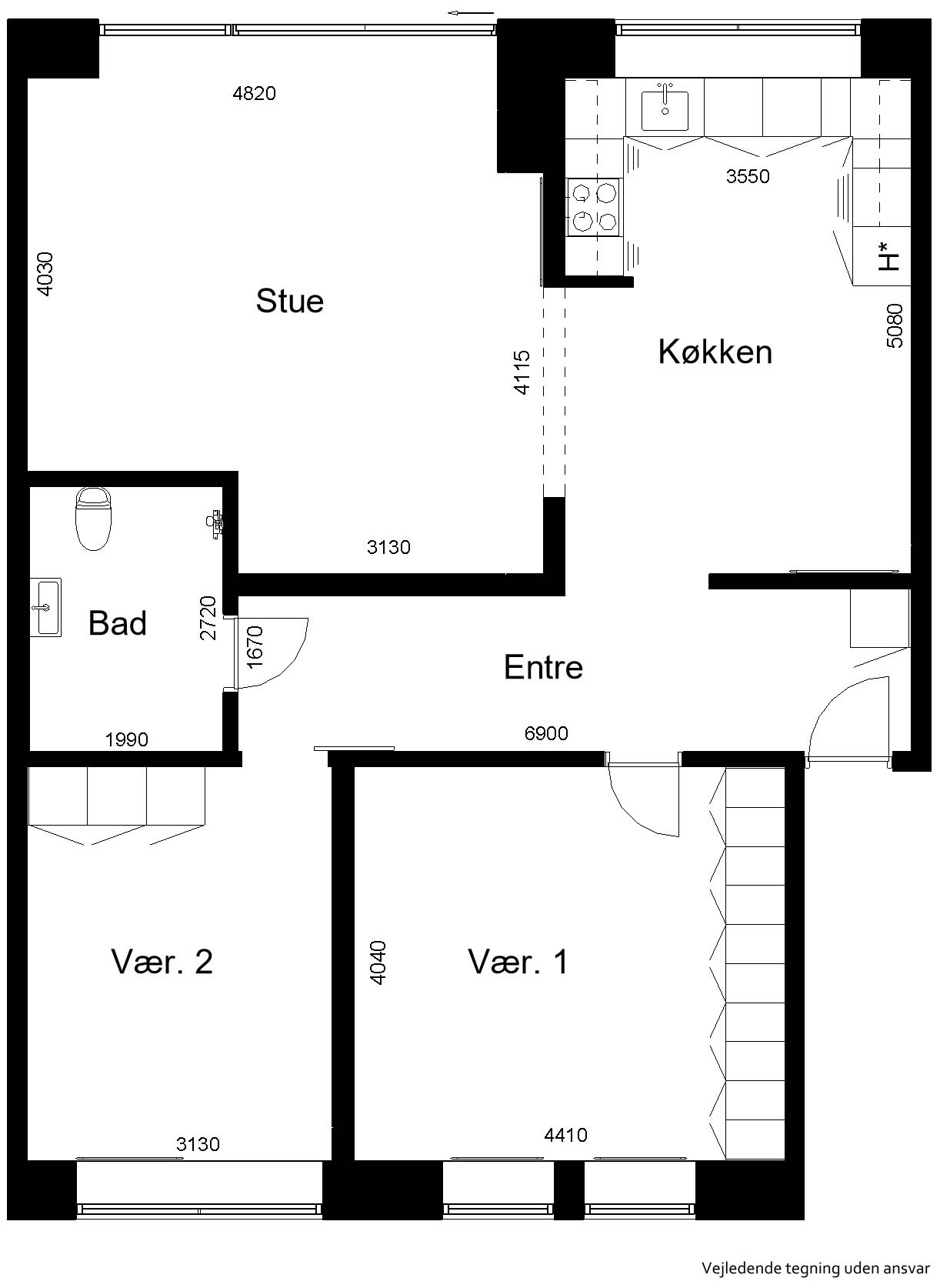 Visual presentation of the listing