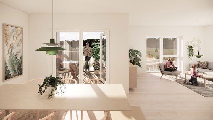 Bright 2-Room Apartment with Balcony in Årslev - Takvingen, Årslev - 3