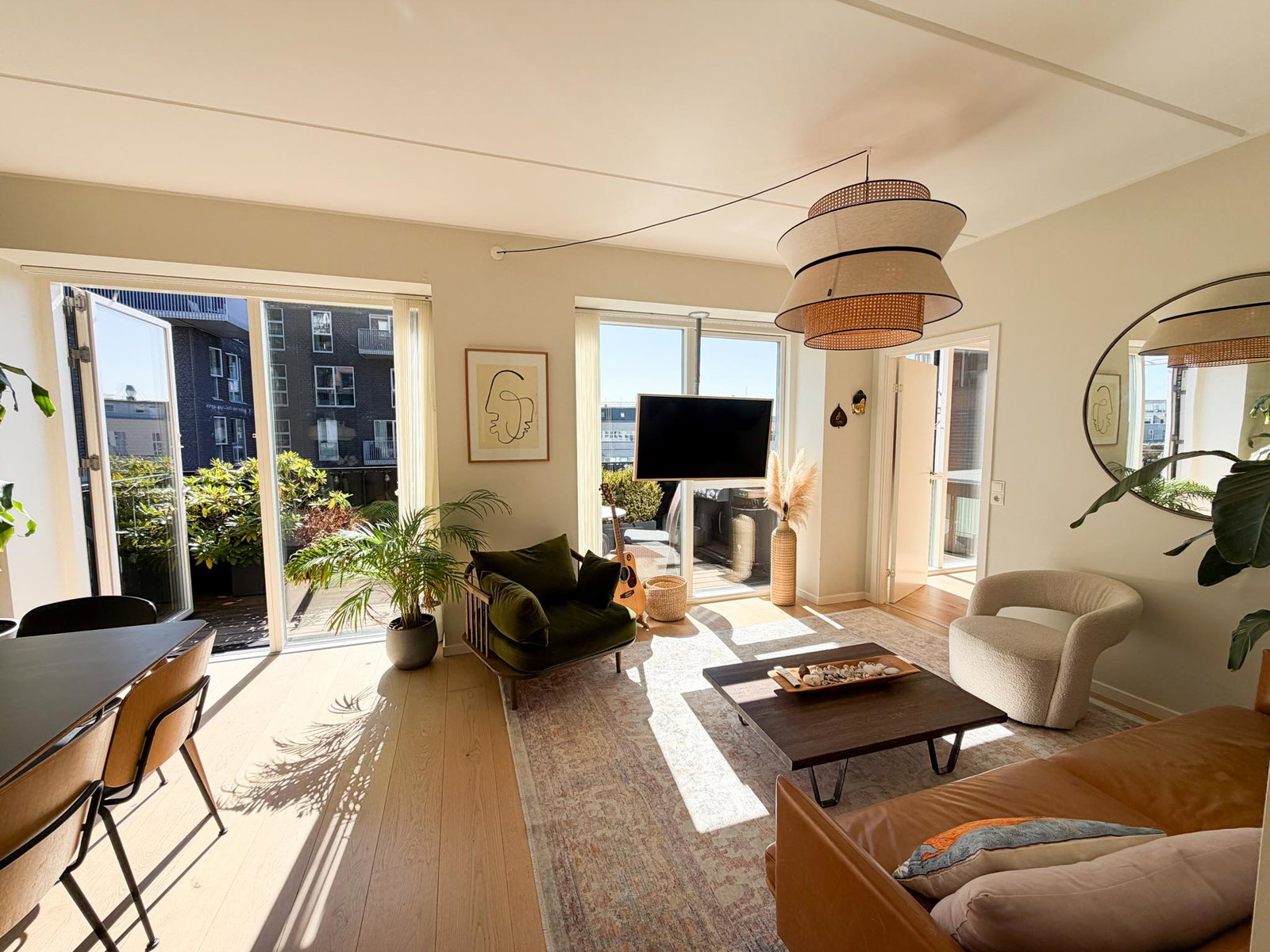 apartment Lys penthouse på Amager Strand med stor tagterrasse