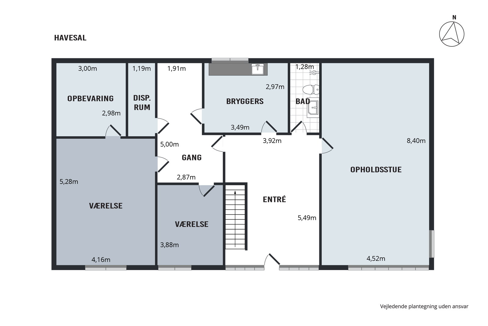Visual presentation of the listing