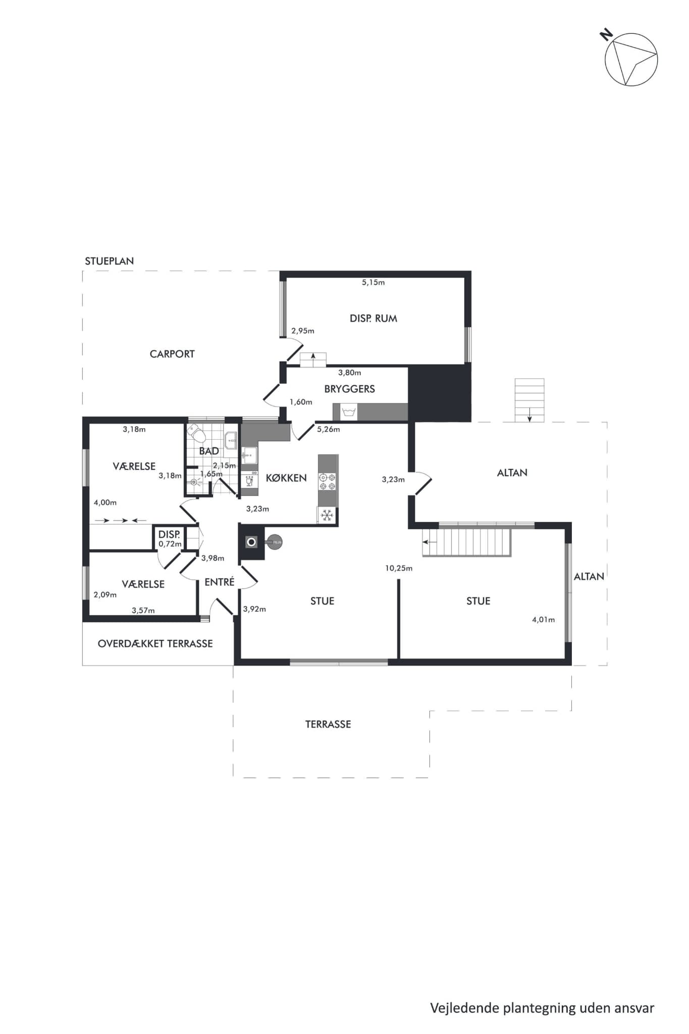 Visual presentation of the listing