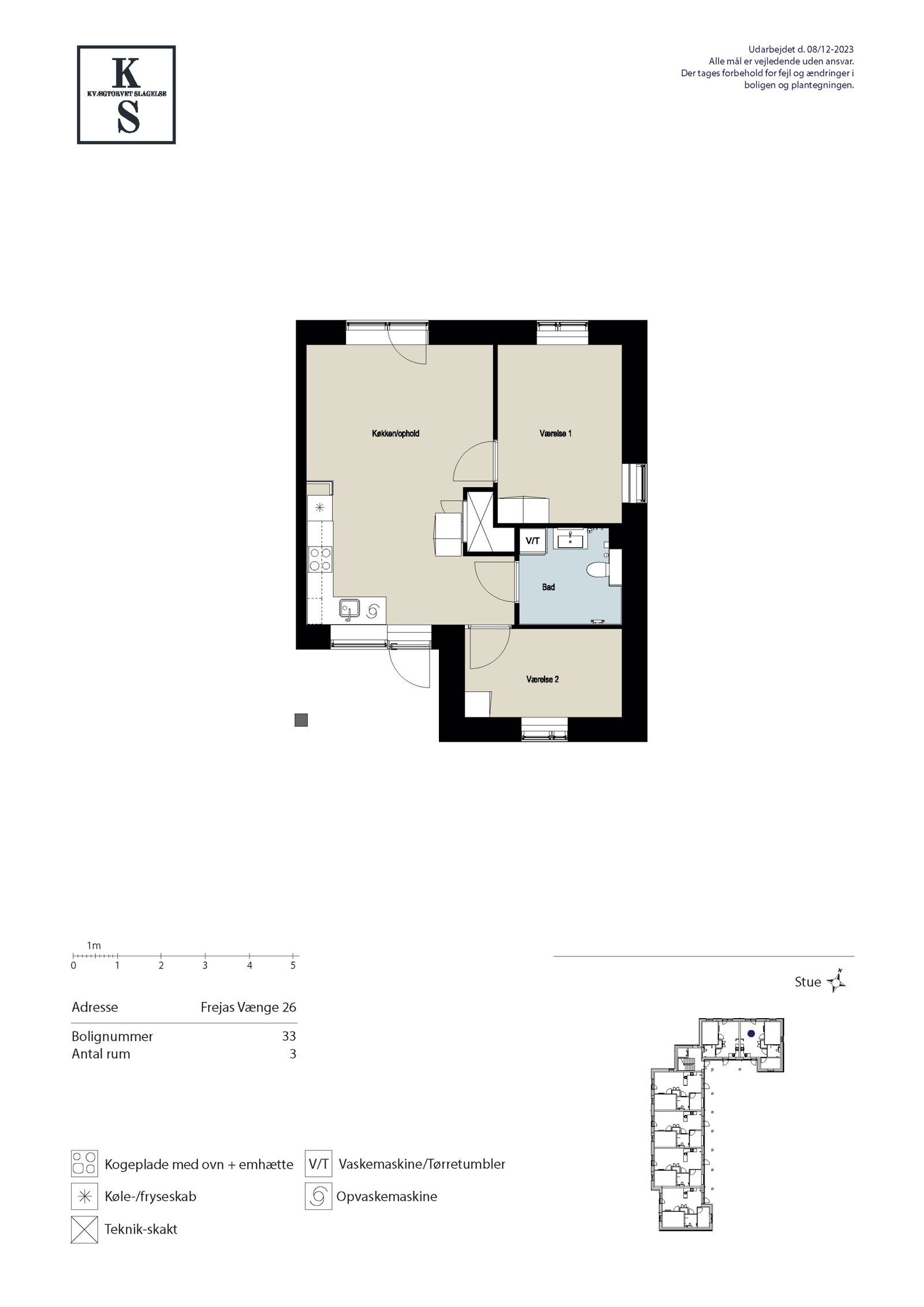 Visual presentation of the listing