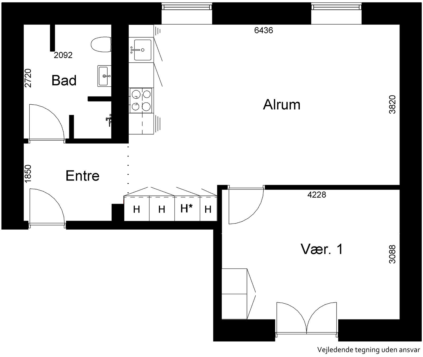 Visual presentation of the listing