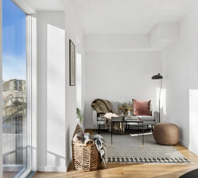 apartment Rummelig 3-værelses lejlighed med altan