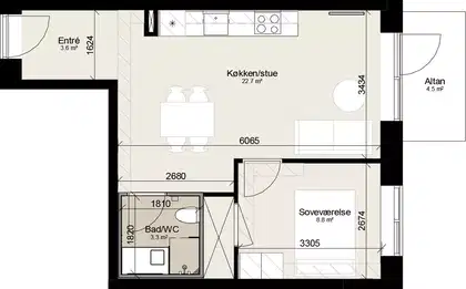 Visual presentation of the listing