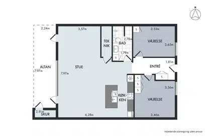 Visual presentation of the listing