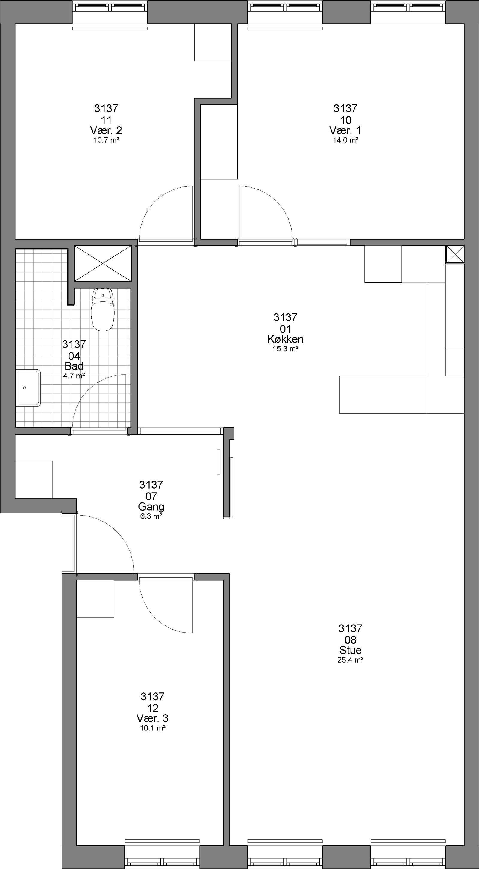 townhouse Charmerende 105 m² lejlighed i roligt byområde