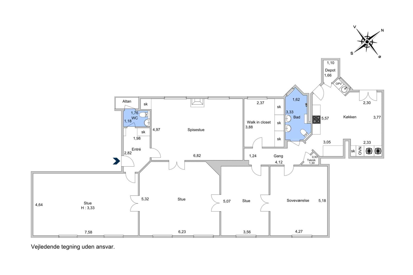 Visual presentation of the listing