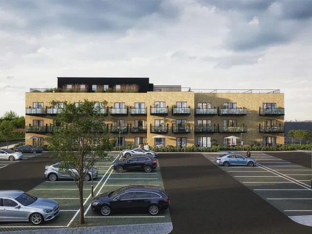 apartment Flot lys singlebolig med altan