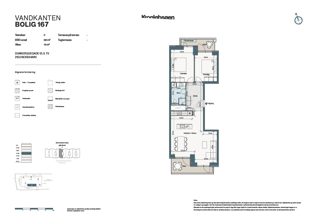 Visual presentation of the listing