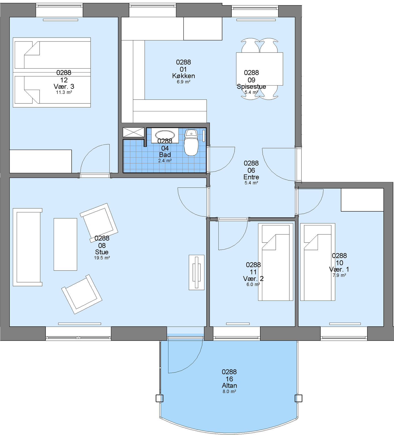 Visual presentation of the listing