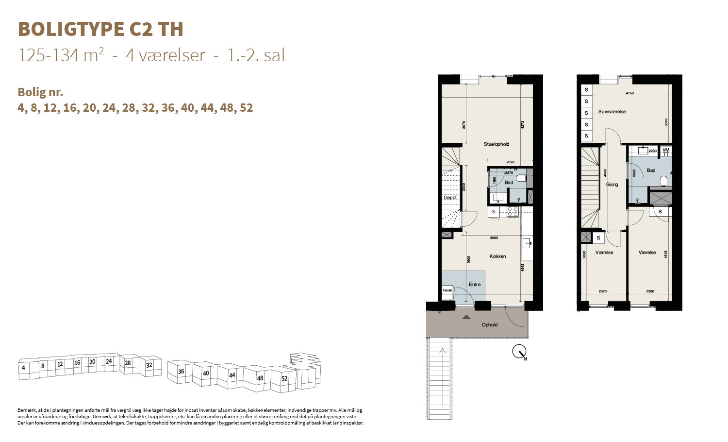 Visual presentation of the listing
