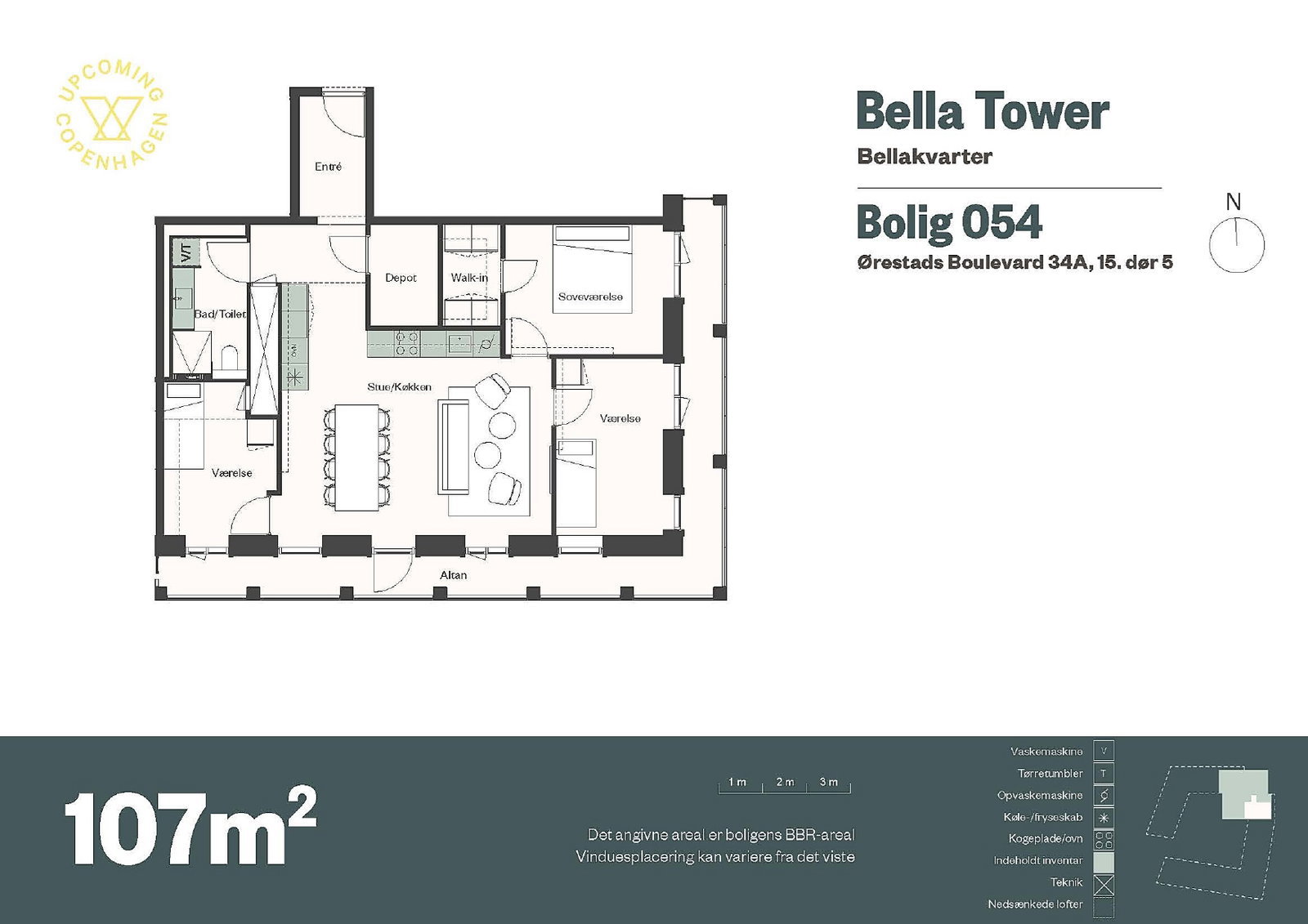 Visual presentation of the listing