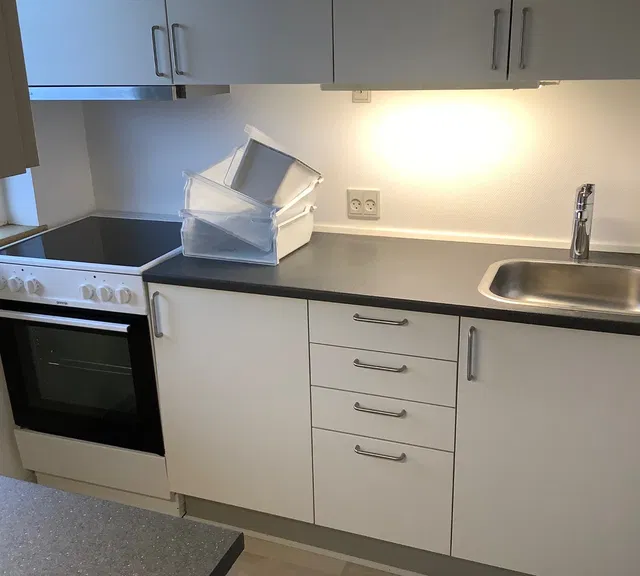 apartment Lys og velindrettet 2-værelses på 46 m2 med parkering, ladestander og vaskekælder – tæt på havn, kultur og caféer
